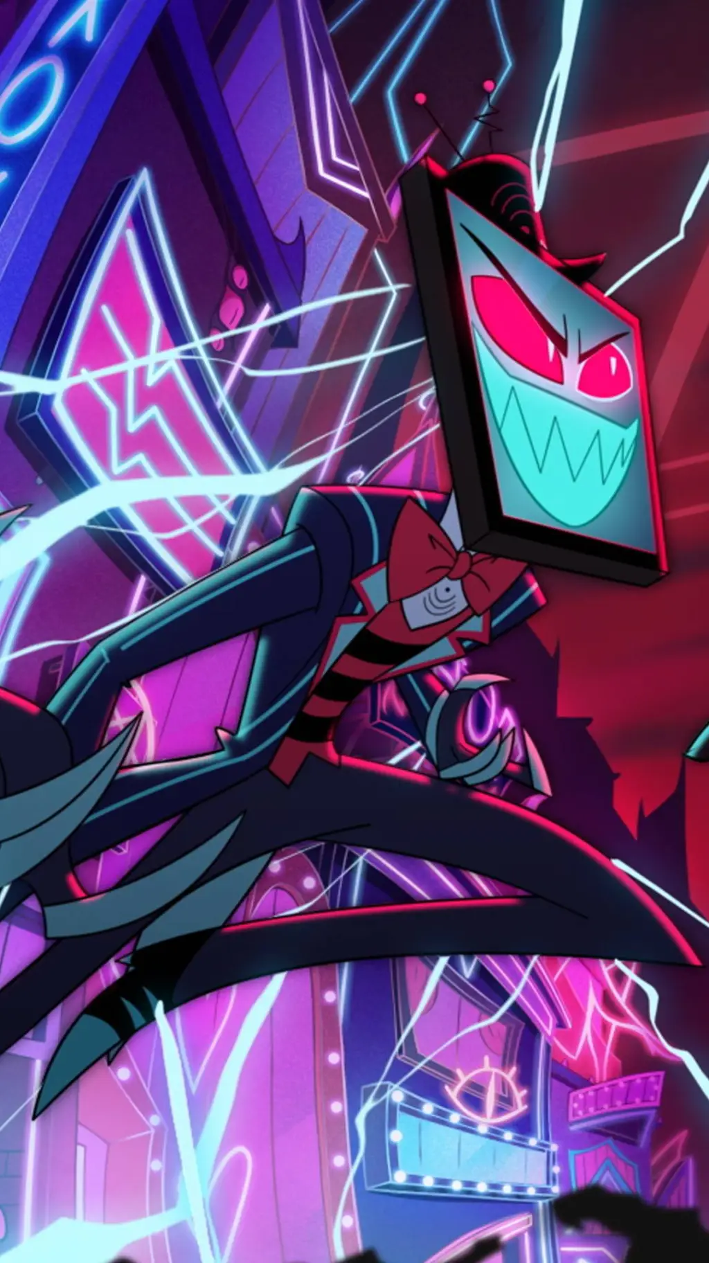 ai character: Vox(⁠≧⁠▽⁠≦⁠) background