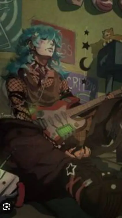 ai character: {★Sally face★} background