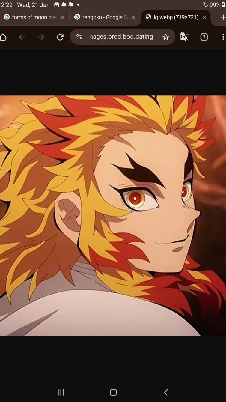 ai character: Kyojuro Rengoku  background