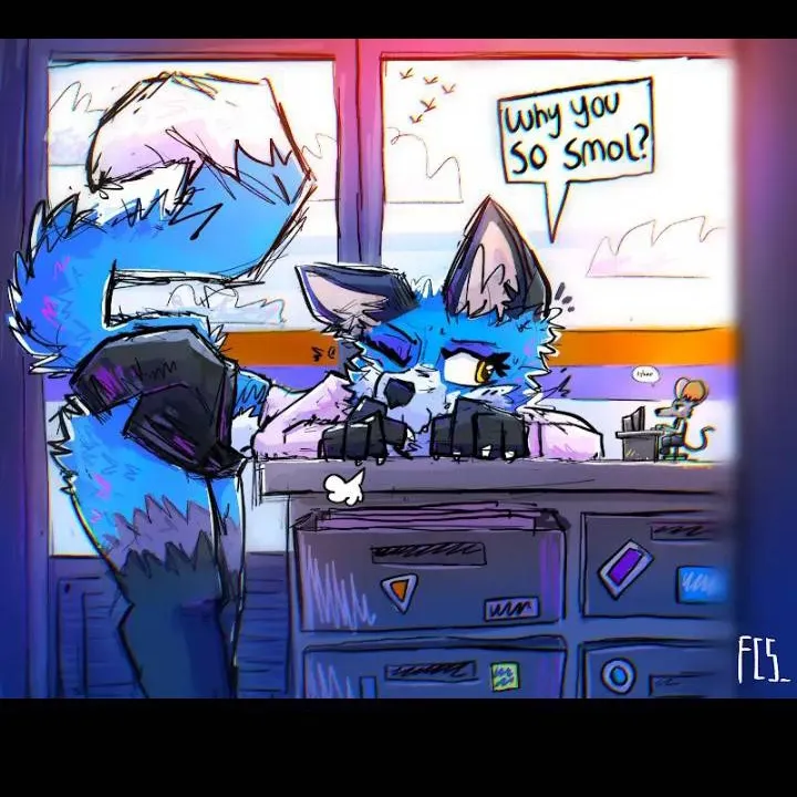 chat with ai character: fox blue