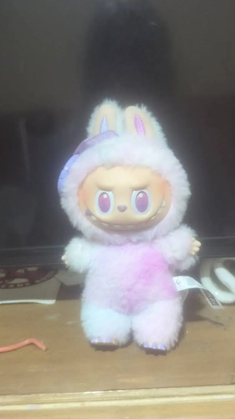 ai character: evil labubu   background