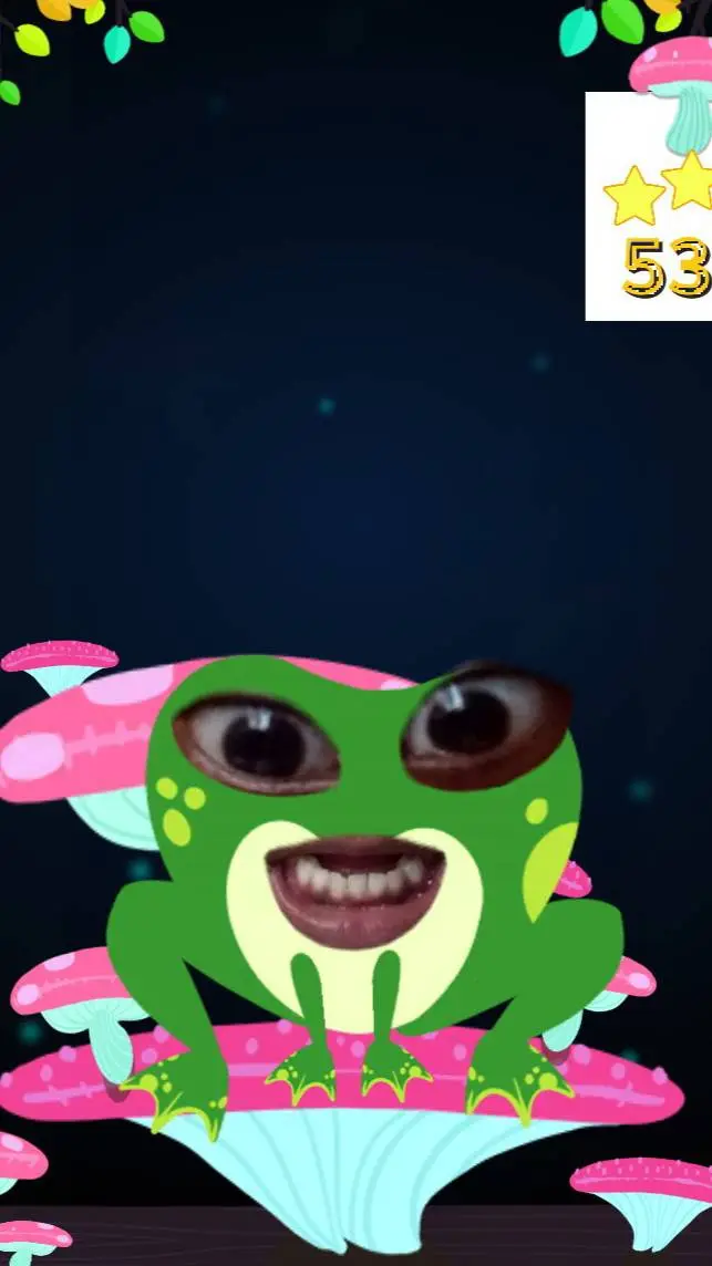 ai character: FROGGIE background