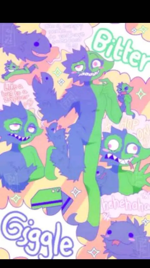 ai character: BITTERGIGGLE 🤡 background
