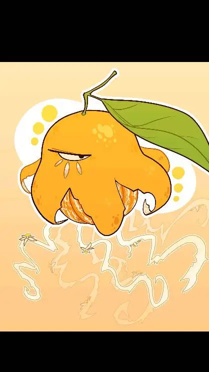 ai character: stinger orange background