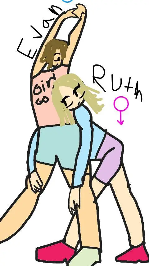 ai character: Ruth+Evan background