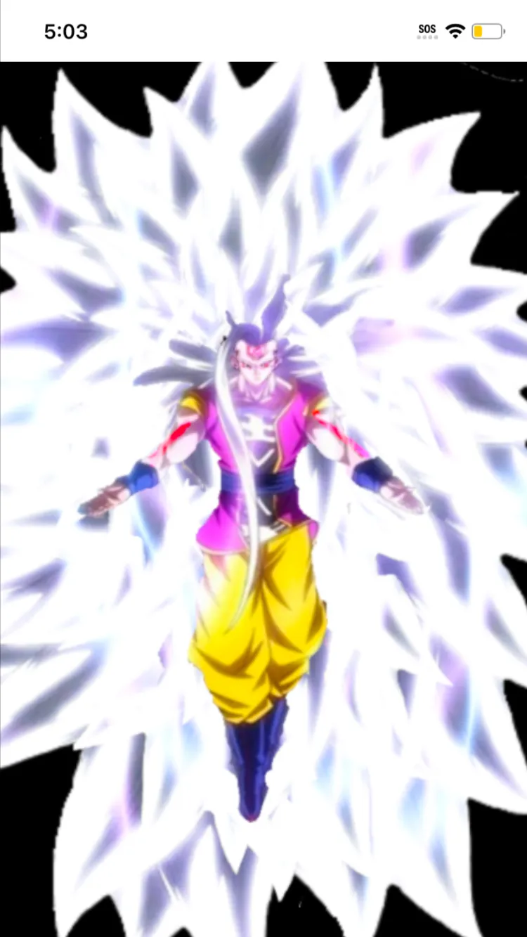 ai character: Xeno goku background