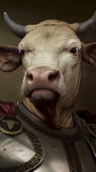 ai character: Bob the cow background