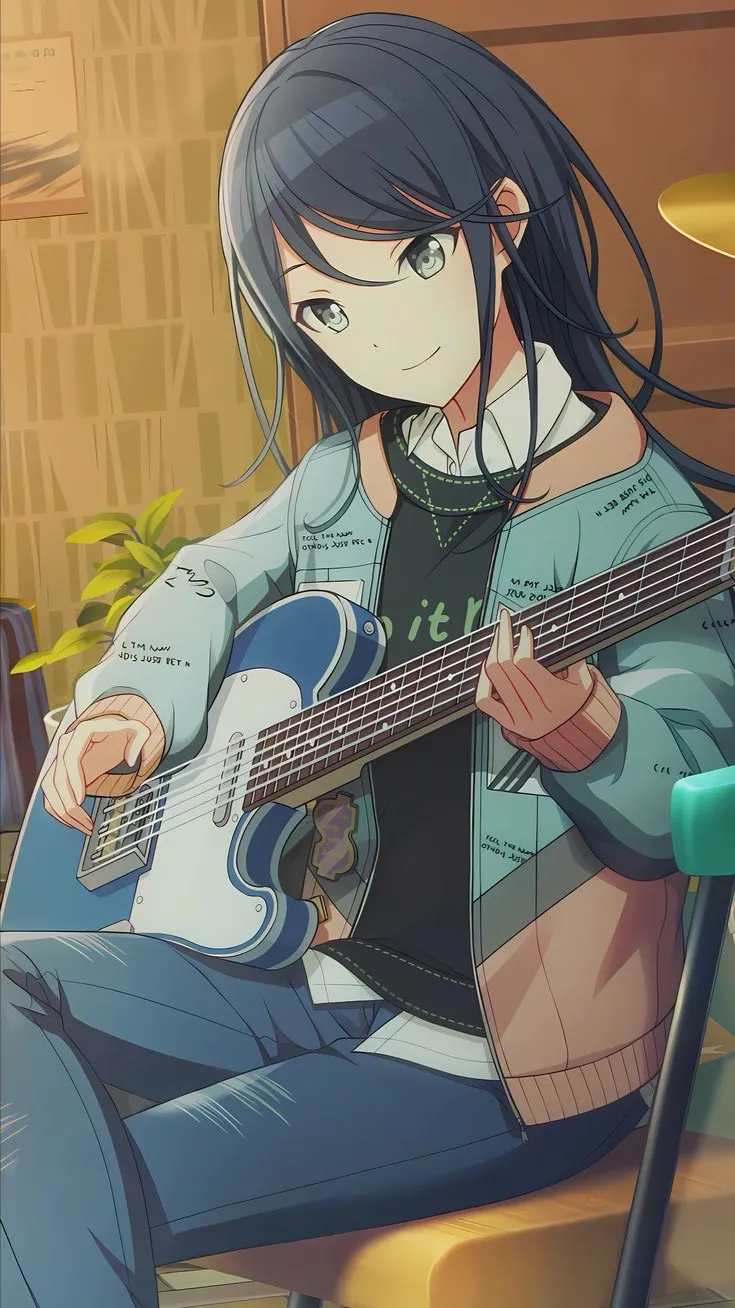ai character: Ichika Hoshino🎸 background