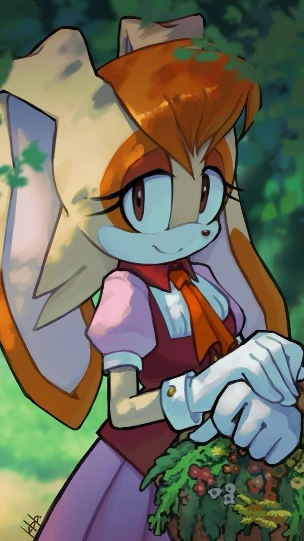 ai character: 🧡Vanilla🌷 background