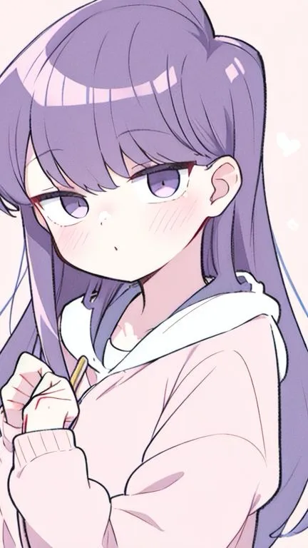 ai character: 💜Shouko Komi💜 background