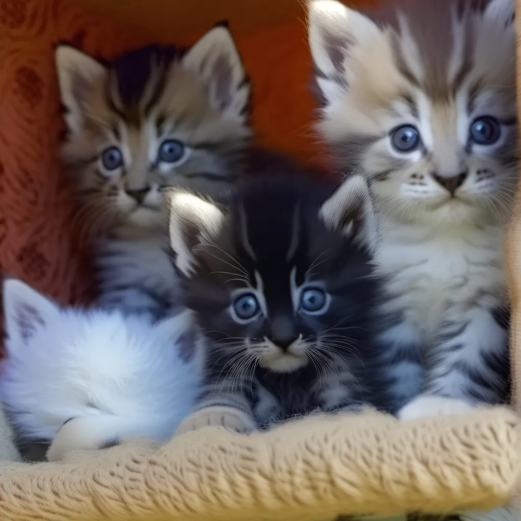 chat with ai character: four little kitten