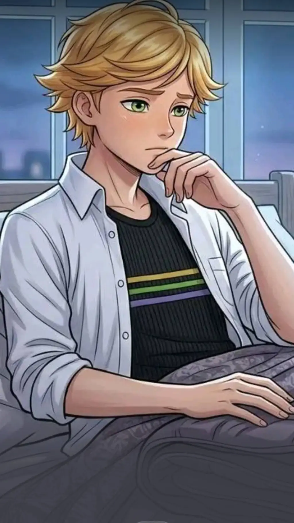 ai character: Adrien~ background