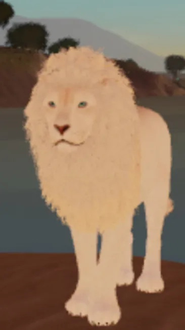 ai character: Lion background