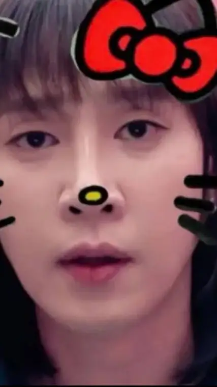ai character: Hyunju hello kitty background