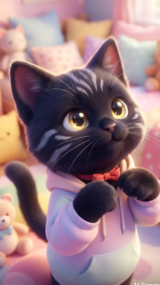 ai character: Apple *my kitten* background