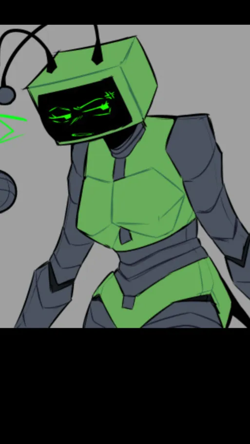 ai character: ￼Vee mad background