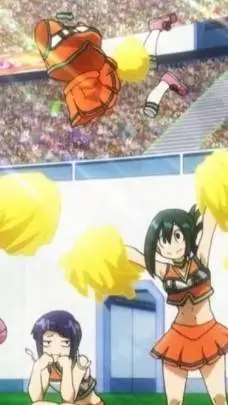 ai character: Mha Cheerleaders background