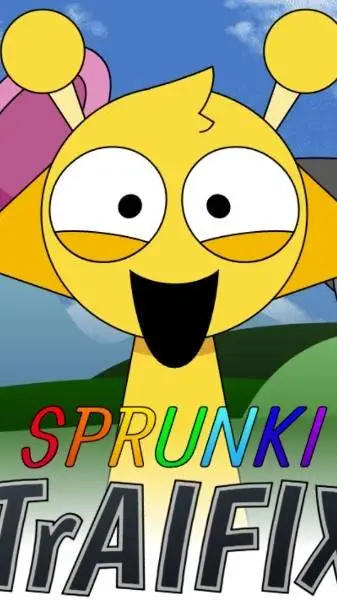 ai character: Sprunki Traifix background