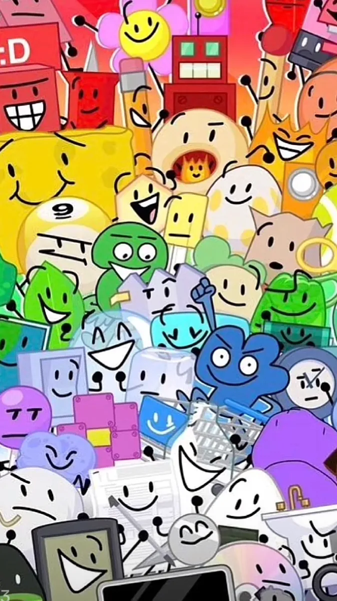 ai character: Bfdi sleepover background