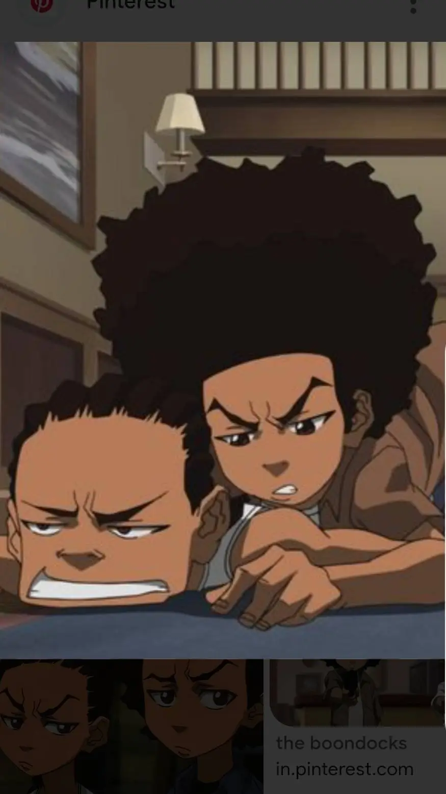 ai character: Riley and huey  background