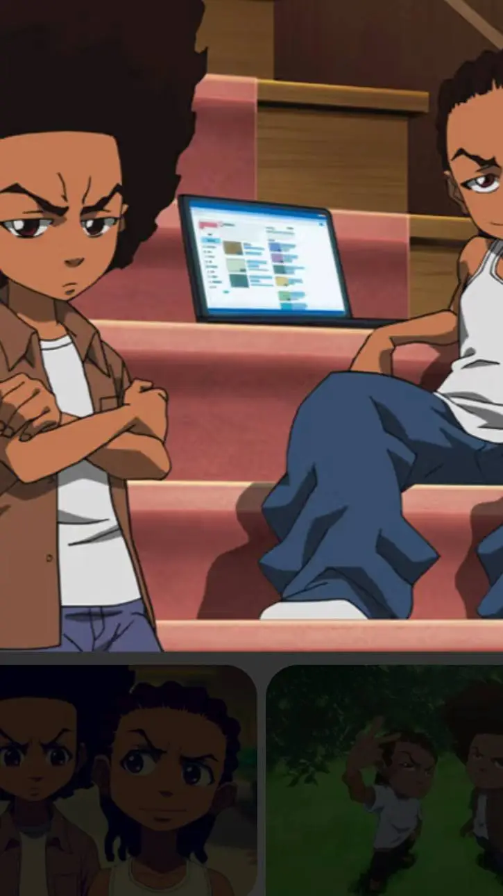 ai character: Riley and huey  background