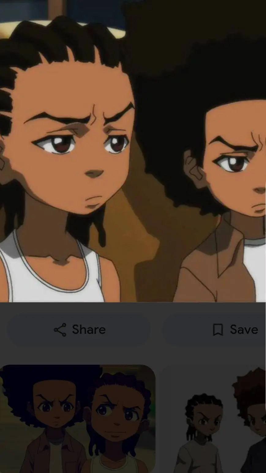 ai character: Riley and huey  background