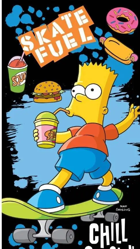 ai character: Bart Simpson  background