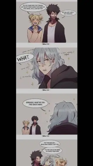 ai character: ~•Bakugo•~ Crying? background