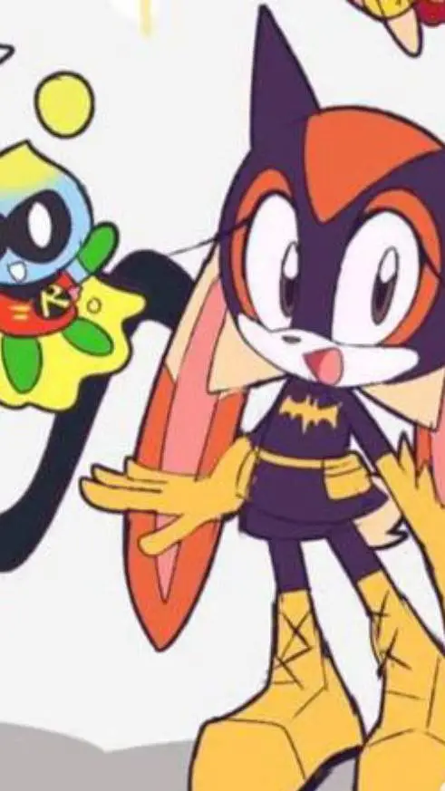 ai character: Batman cream background