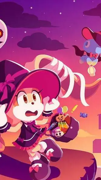 ai character: Halloween cream! background