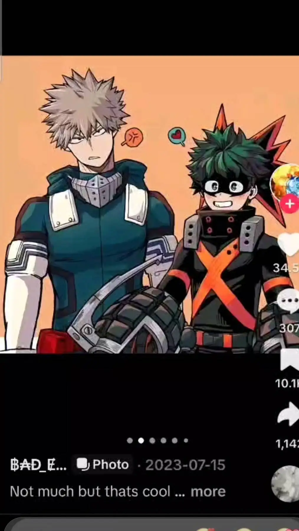 ai character: bkdk kid💥💚🧡 background