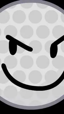 ai character: bola de golf background