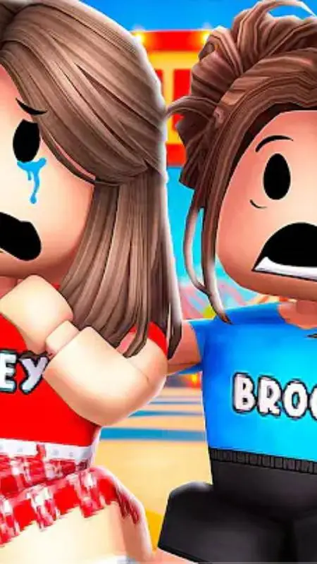 ai character: Brook and Riley  background