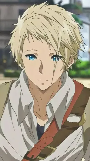 ai character: Benedict Blue background