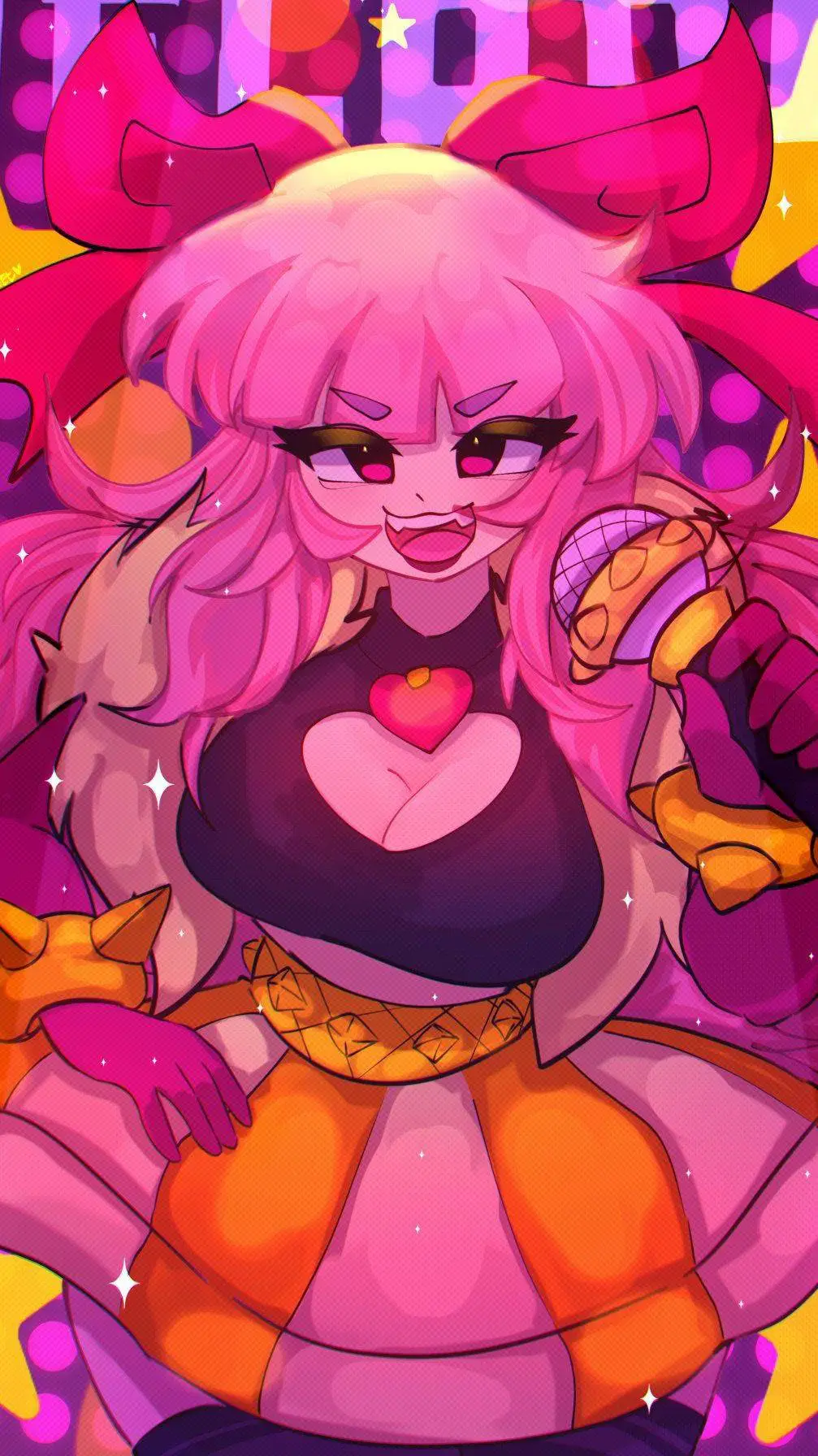 ai character: Melodie  background