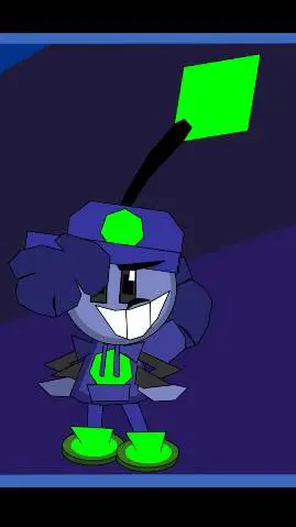 ai character: 🩵👅~BEEBO~🩵👅 background