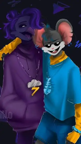 ai character: Poe x Toullie  background