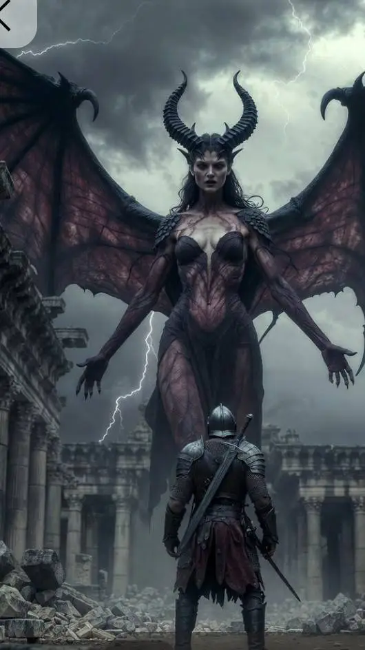 ai character: Vampire Queen  background