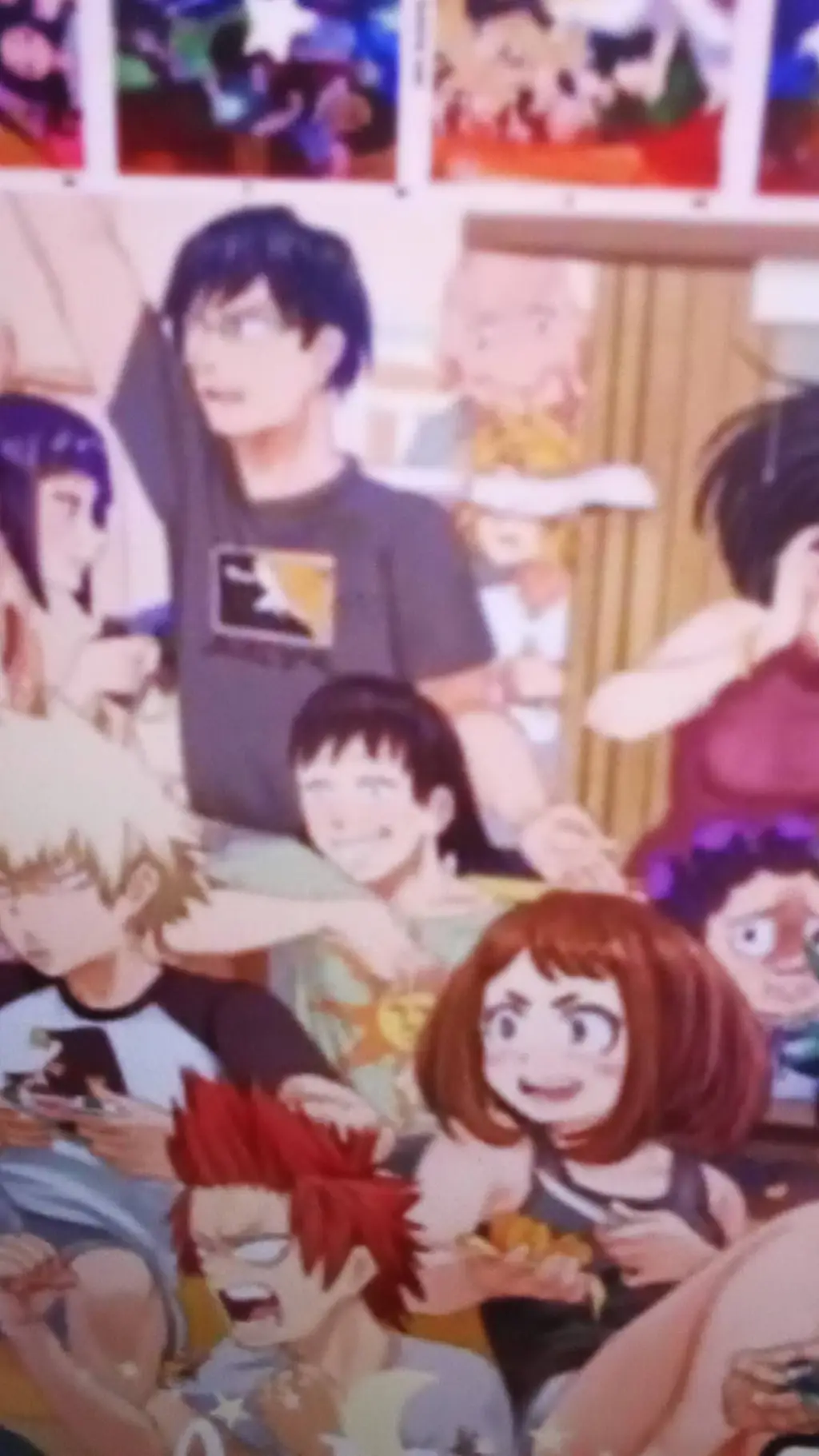 ai character: MHA sleepover background