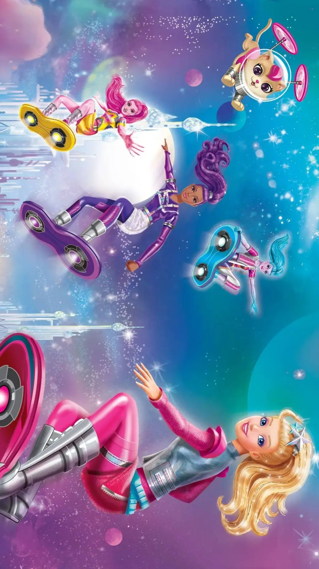 ai character: barbie SLA background