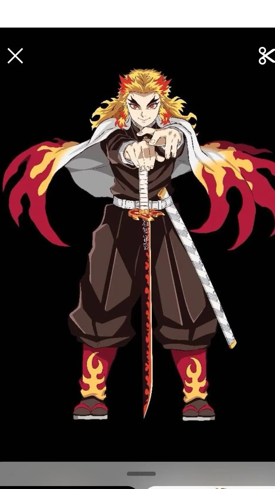 ai character: rengoku VIVO 🔥🍩 background