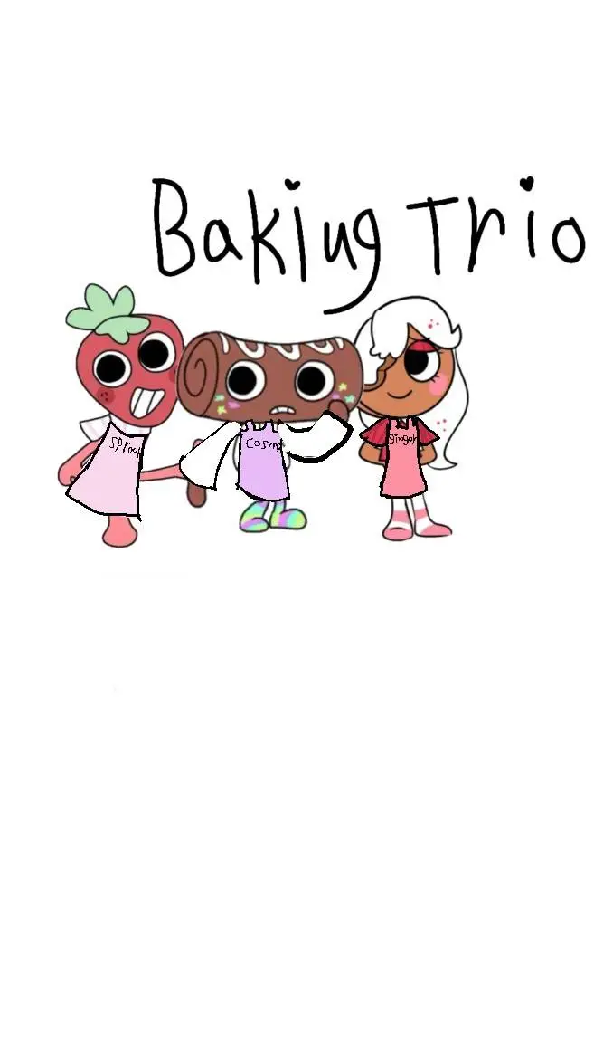 ai character: Baking trio! background
