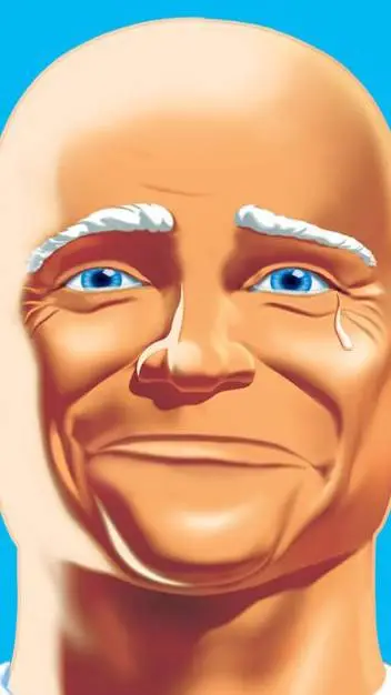 ai character: Mr clean mad background