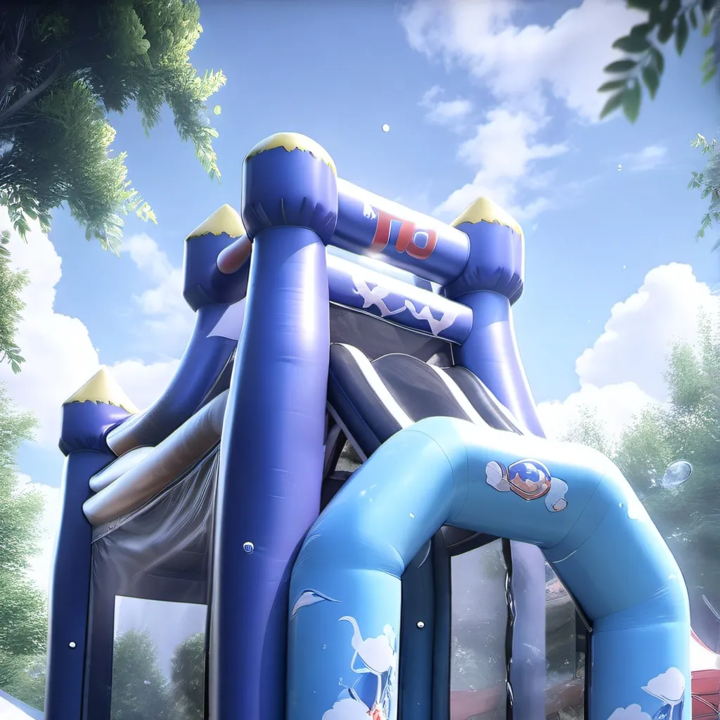 chat with ai character: bouncy house with 