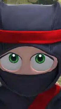 ai character: clumsy Ninja sad background