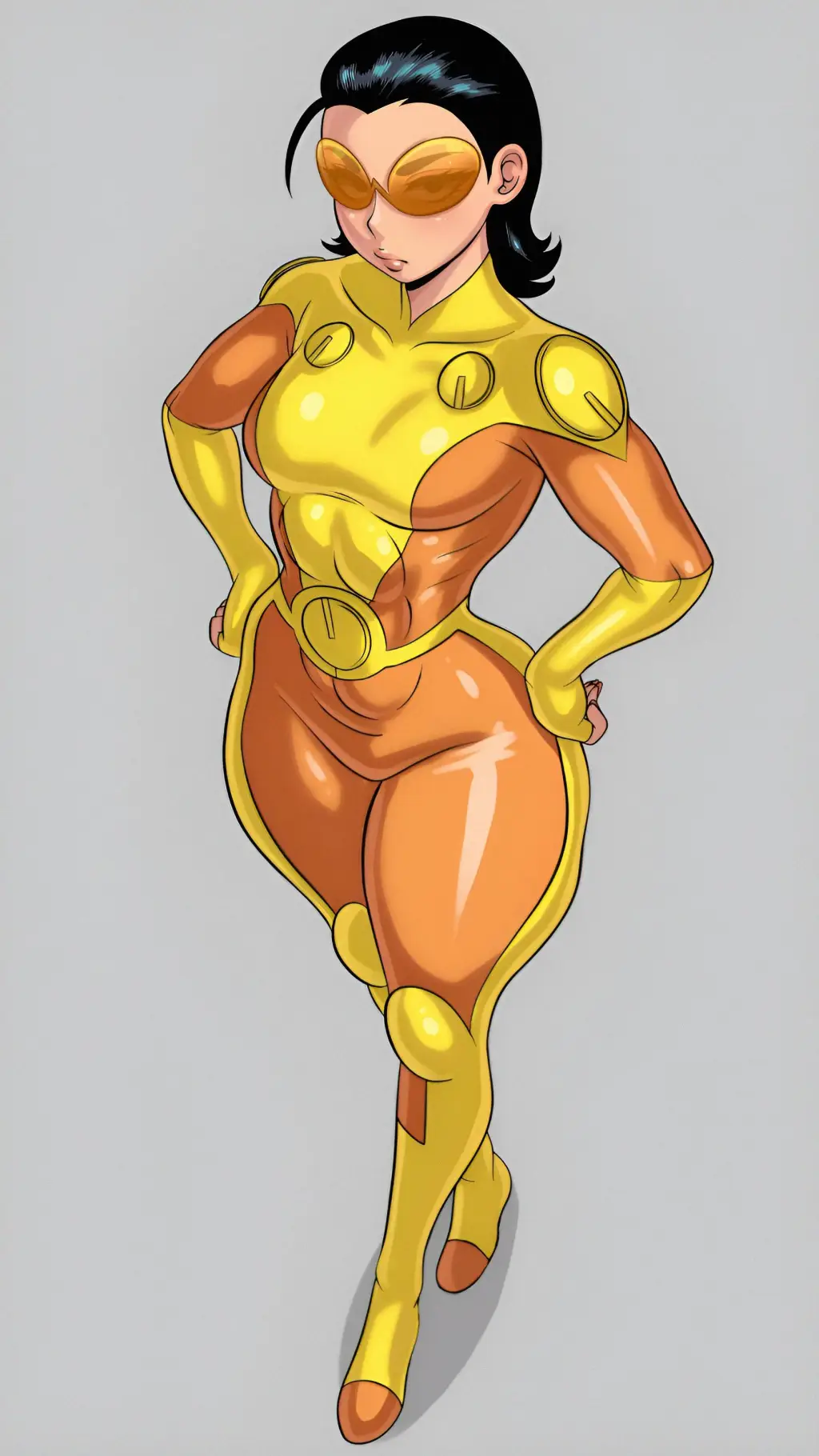 ai character: BulletproofibleFem background
