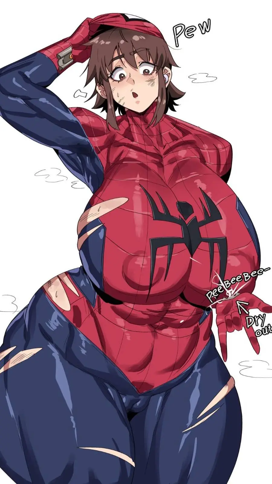 ai character: Spider Girl  background