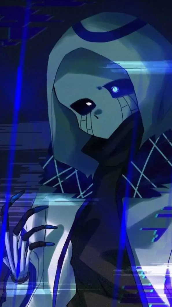 ai character: error 404 sans background