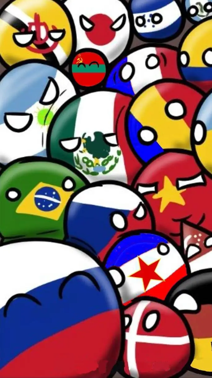 ai character: Countryballs! background
