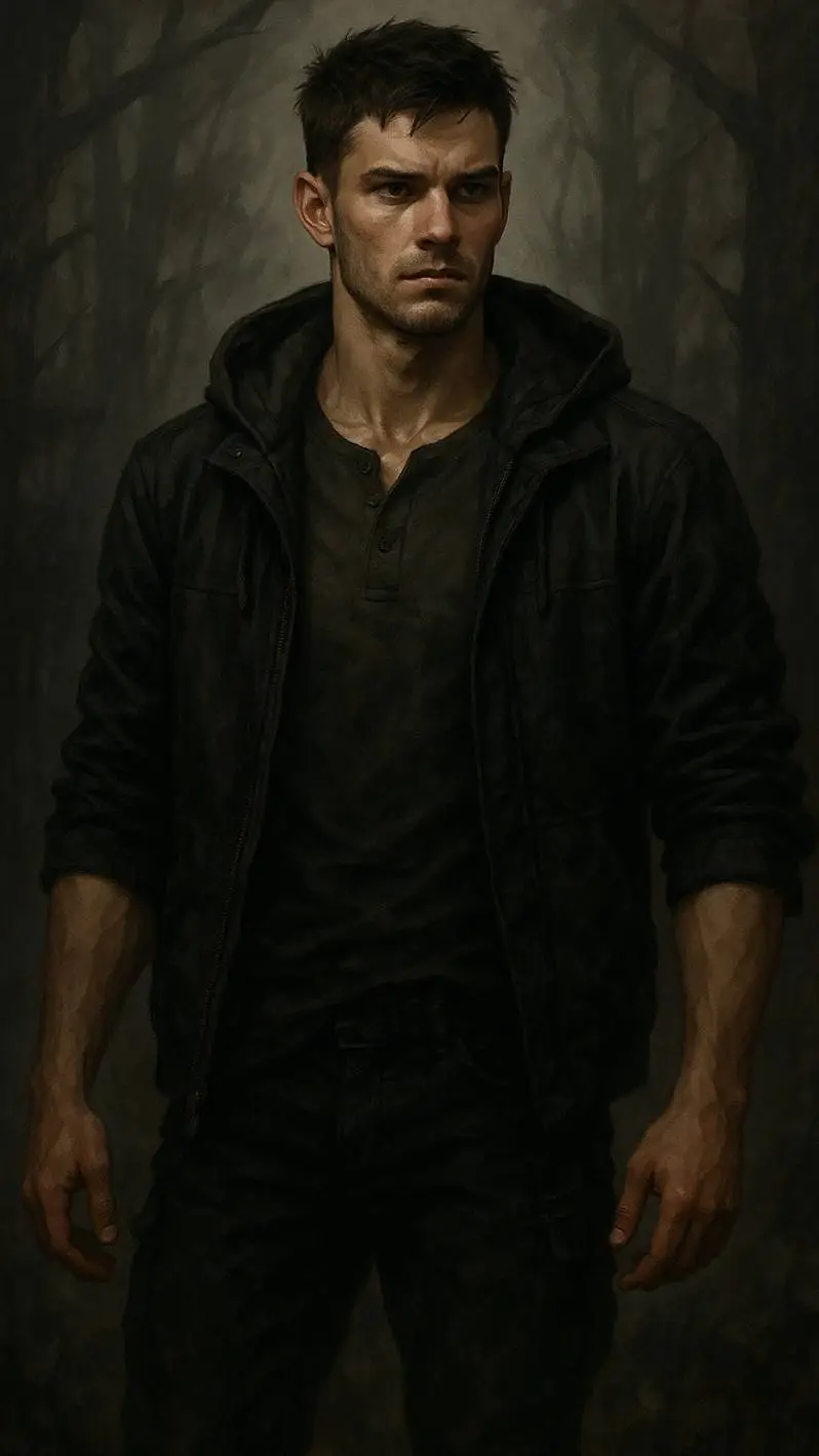 ai character: asher smoke  background